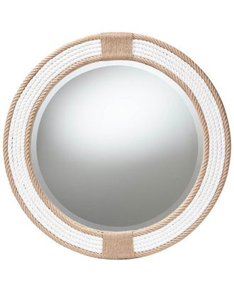 Baxton Studio Adita Round Woven Rope Mirror