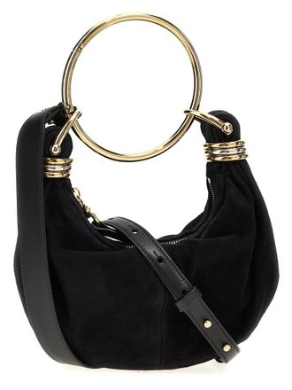 Chlo&eacute; Metal Bracelet Handle Shoulder Bag - Black