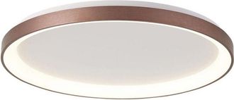 Trade Shop Trade Shop - Plafoniera Modern Tonda Led Cct 60 W 3000k 4000k Lampada Parete 80 Cm - Brown