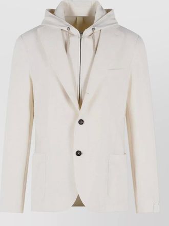 Eleventy wool hooded blazer