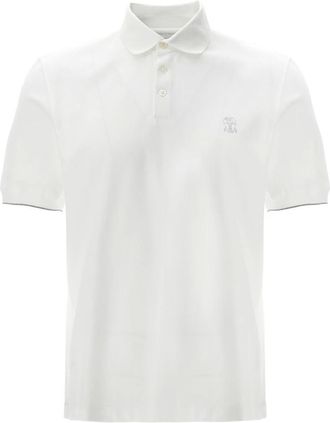 Brunello Cucinelli Heren, Tops, Wit, Maat: L