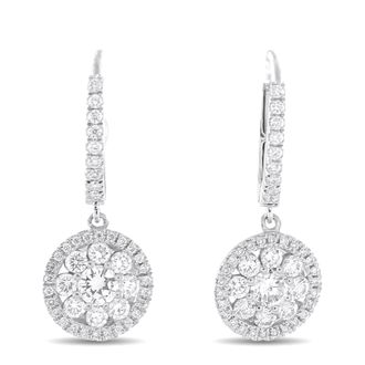 Roberto Coin 18K White Gold 1.25ct Diamond Earrings RC07-051526
