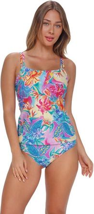 Sunsets Taylor Tankini Swimsuit Top - DD Cup in Aloha Vista at Nordstrom, Size 40