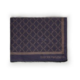 Emporio Armani Bufanda de viscosa y modal - Accessories - Hombre - Marr&oacute;n - ONE SIZE