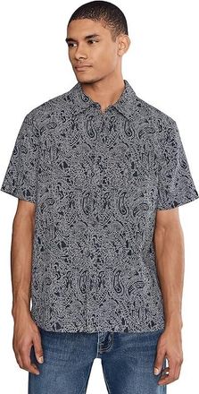 Liverpool L.A. Short Sleeve Button Up Shirt Mens Jacket Midnight : 2XL, Cotton/Polyester