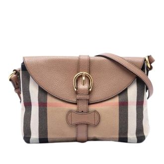 Burberry Borsa a spalla Pre-owned in tela - - Pre-owned - Donna - Marrone - ONE SIZE