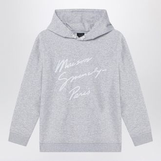 Givenchy Grey Hoodie With Embroidered Logo