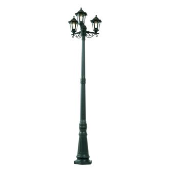 QAZQA Farol exterior verde oscuro 217 cm IP44