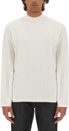 Courrèges White T-Shirt With Subtle Logo Detail