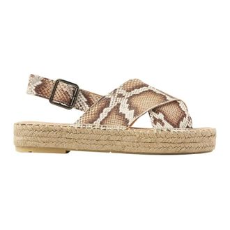 VIA VAI Mondi Isabella Espadrilles - Dames - Sandalen - Beige - 39 EU - Leer - Schoenen