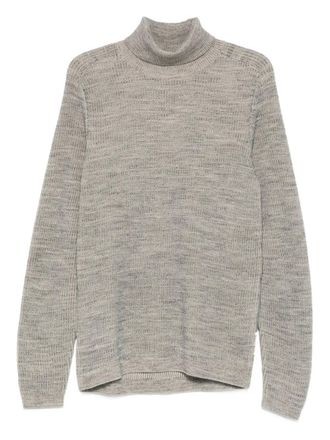 Marc O'Polo heavy knit turtleneck sweater - men - Cotton/RWS Wool/Polyamide/Polyester - L - Grey