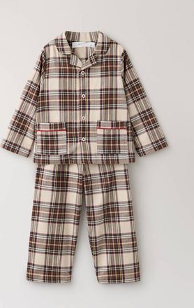 Mango Pigiama due pezzi in cotone a quadri rosso - Home - 2-3 anni - MANGO HOME