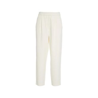 8pm Tapered Trousers, female, White, Size: M White Loose-fit Silvia Trousers