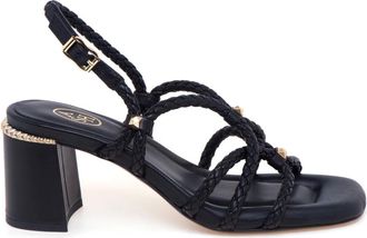 Ash Jasmine Sandal - Dames - Sandalen met hakken - Zwart - 36 EU - Leer - Schoenen