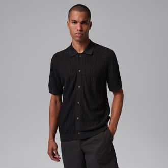 Nike Jordan Mens Jordan Sport Golf Button-Down in Black | II7267-010