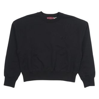 Gucci Hoodies & sweatvesten, Dames, Zwart, S, Sweatshirts