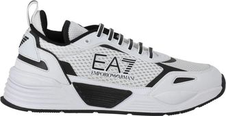 Emporio Armani Casual Sneakers in Blauwe Kleur - Heren - Sneakers - Wit - 40 1/2 EU - Schoenen