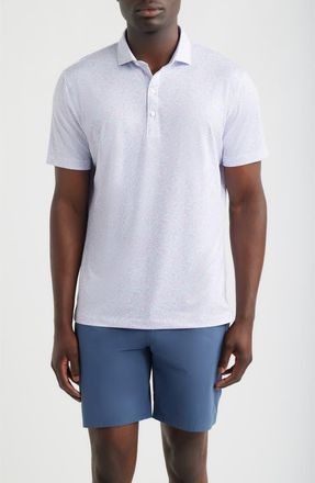 Johnnie-O Autumn Neat Performance Jersey Polo in Maliblu at Nordstrom, Size Xx-Large