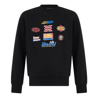 Diesel Felpa con stampe - - Sweatshirts & Hoodies - Uomo - Nero - S