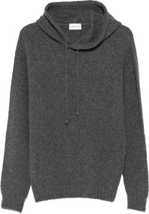 Scaglione Maglione a coste con cappuccio - Grigio