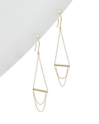 Italian Gold, Inc 14K Italian Gold Tube Chandelier Earrings