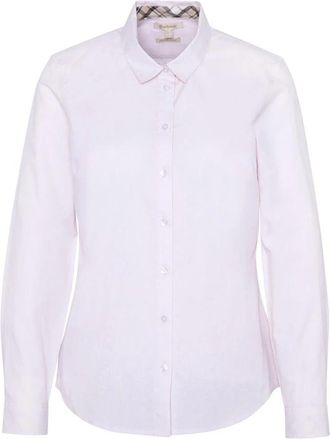 Barbour Klassieke Derwent Shirt in Roze - Dames - Overhemden - Roze - L - Katoen - Overhemden
