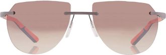 McLaren Brown Gradient Irregular Unisex Sunglasses MLMS-85S01 C03 57