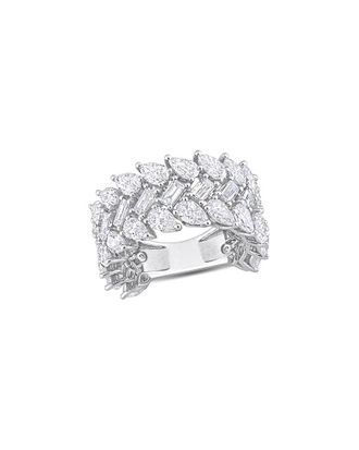 Rina Limor 14K 6.62 ct. tw. Diamond Three-Row Ring