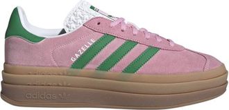 adidas Womens adidas Originals Gazelle Bold - Shoes Gum/True Pink/Green Size 10.0