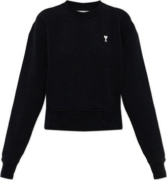 Ami Katoenen sweatshirt met geborduurd logo - Dames - Sweatshirts - Zwart - XS - Katoen - Hoodies & sweatvesten
