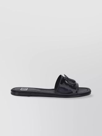 Valentino Garavani patent leather slide sandals