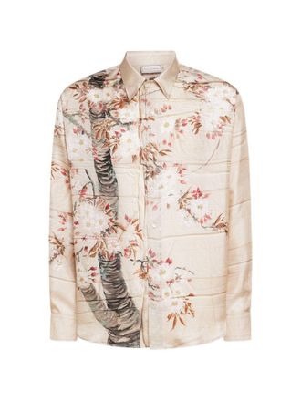 Pierre-Louis Mascia Pierre Louis Mascia Womens Printed Silk Shirt