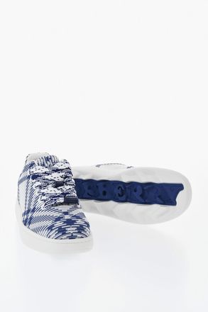 Burberry Sneakers Low-Top In Tessuto Ricamato Burberry