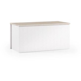 Terraneo Baule hallway 90X45XH45CM bianco/rovere