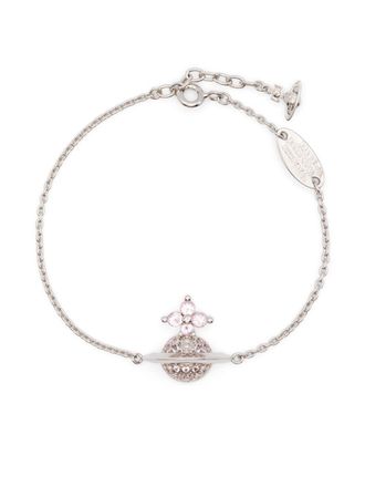 Vivienne Westwood Silver-Tone Bracelet with Signature Orb Plaque