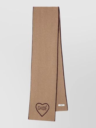 Chlo&eacute; cashmere wool scarf