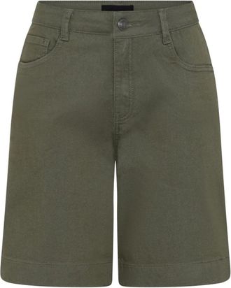 C.Ro Army Groene Shorts met Klassieke Pasvorm - Dames - Korte Broeken - Groen - 2XL - Katoen - Korte Broeken