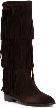 Steve Madden Spur Fringe Boot in Brown Suede at Nordstrom Rack, Size 7.5