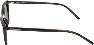 Saint Laurent Womens Sl Sunglasses Havana Acetate