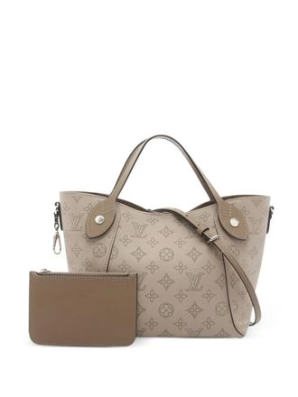 Louis Vuitton 2021 PM Mahina Hina leren handtas met uitgesneden details - Beige