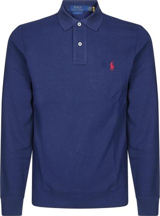 Polo Ralph Lauren Polo met lange mouwen - Heren - Polos - Blauw - M - Katoen - Tops
