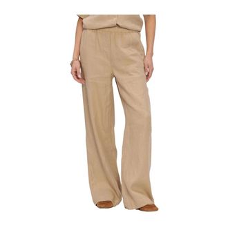 Circle Of Trust Dames, Broeken, Beige, Maat: M Linnen