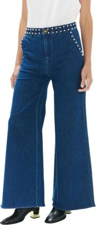 Lola Casademunt Genkai Broek - Dames - Loose Fit Jeans - Blauw - M - Jeans