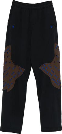 Kiko Kostadinov x Fox Lab perforated fleece jogger - Black