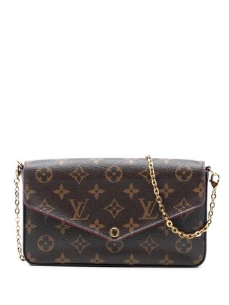 Louis Vuitton 2019 Pochette Felicie crossbodytas met monogram - Bruin