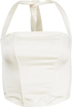 Fleur du Mal Corsetto con scollo allamericana - Bianco