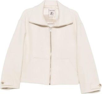 Semicouture Rits-jas - Dames - Zomerjassen - Beige - XS - Jassen