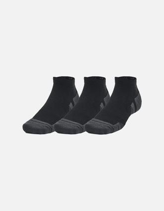 Under Armour Mens Under Armour Unisex Adult Performance Tech Socks (Pack of 3) - Black - Size: 9.5/13/12.5/12/11.5/11/9/16/15.5/15/14.5/14/13.5/10.5/10