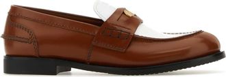 Miu Miu Two Tone Leather Loafers