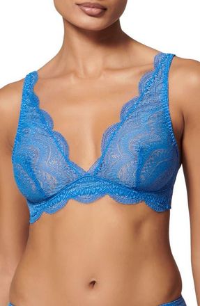 Simone P&eacute;r&egrave;le Karma Triangle Bralette in Myosotis Blue at Nordstrom, Size Medium